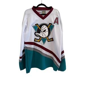CCM Anaheim Ducks Hockey Jersey #13 Teemu Selanne Mens Size 48 (L/XL) Vintage